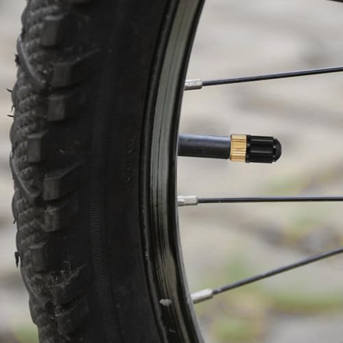 30pcs Bike Valve Adapter, Bike Pump Adapter, Brass Presta to Schrader Valve Adapter with 10 Presta Valve Caps & 10 Schrader Valve Cap - Bike Pump Adapter Set