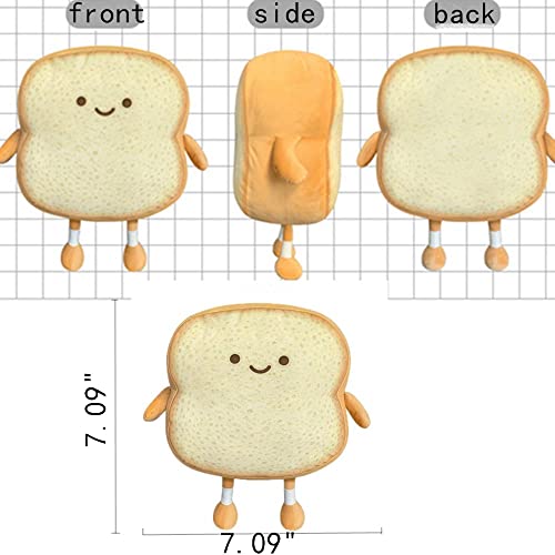 OUKEYI Funny Toast Bread Pillow - Soft Plush Toy for Kids & Adults