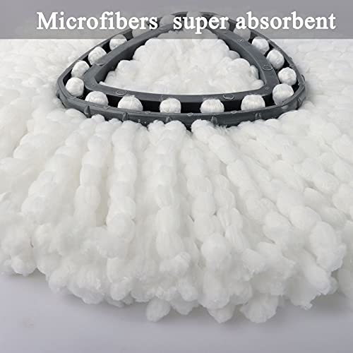 Bulex Spin Mop Refill Replacement Heads - 2 Pack Microfiber