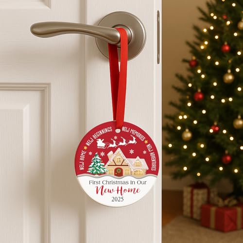First Christmas in Our New Home 2025 Ornament - Ceramic Keepsake