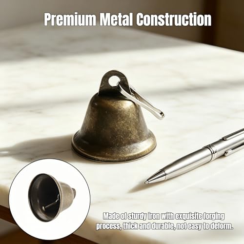 Set of 10 Vintage Bronze Jingle Bells for DIY Projects