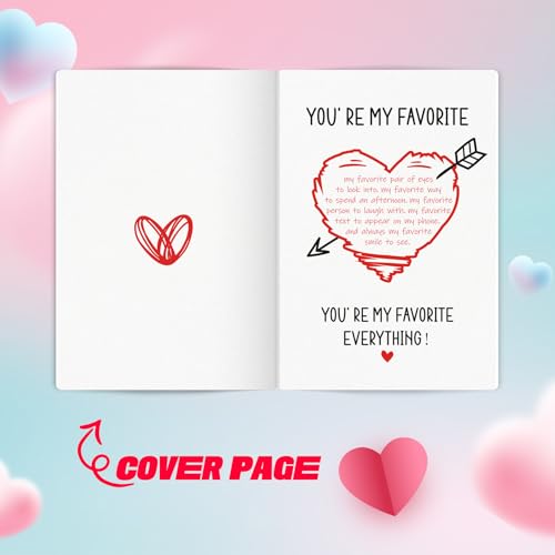 Valentine's Day Card for Him - Romantic Anniversary Greeting