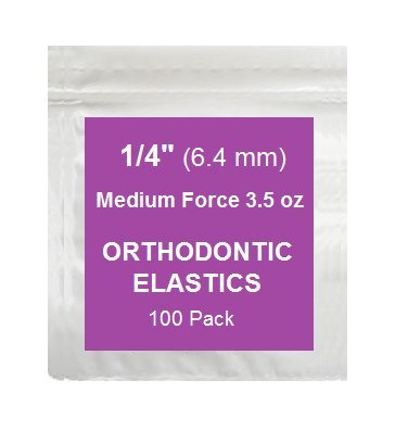 Prairie Horse Supply Orthodontic Rubber Bands 1/4 Inch 100 Pack with Placer