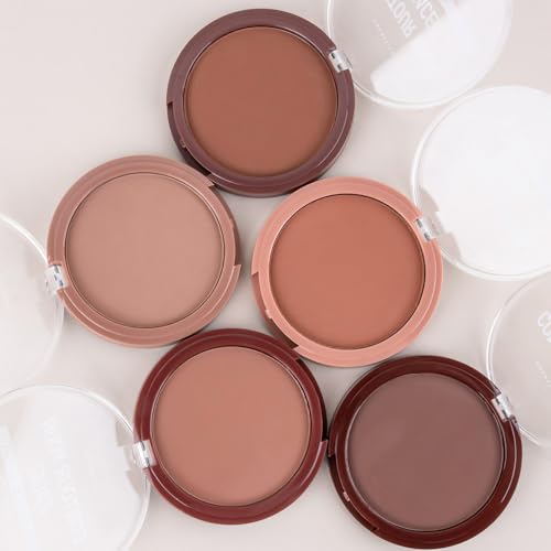 HHLTOH Matte Warm Brown Cream Contour Palette, Blendable Face Makeup