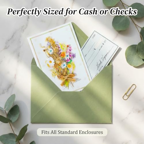 Handmade Dried Floral Wedding Card for Bride To Be and Engagement
