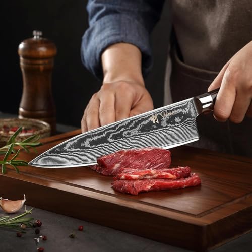 Wakoli Damascus Chef Knife Set 2-Piece VG10 Core Kitchen Knives - Essentials Chef Sets / 2
