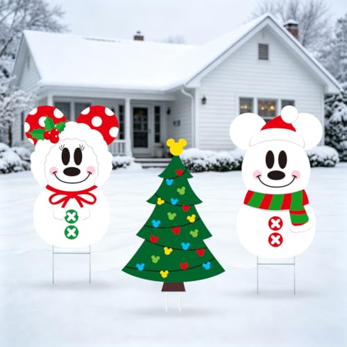 Christmas Yard Signs Decorations 3PCS Outdoor Holiday Lawn Display