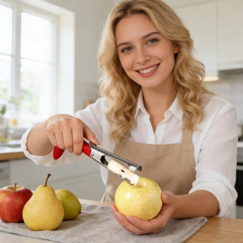 Amitlimate Apple Corer Tool - Ergonomic Stainless Steel Core Remover