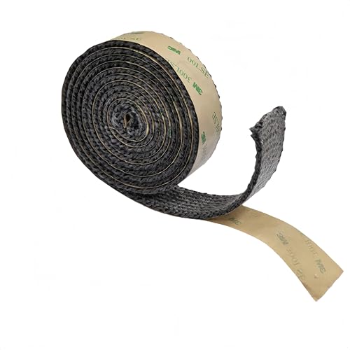 BSTFLEX Self-Adhesive Graphite Fiberglass Gasket Tape 5/8" x 1/8" for Wood Stove & Fireplace