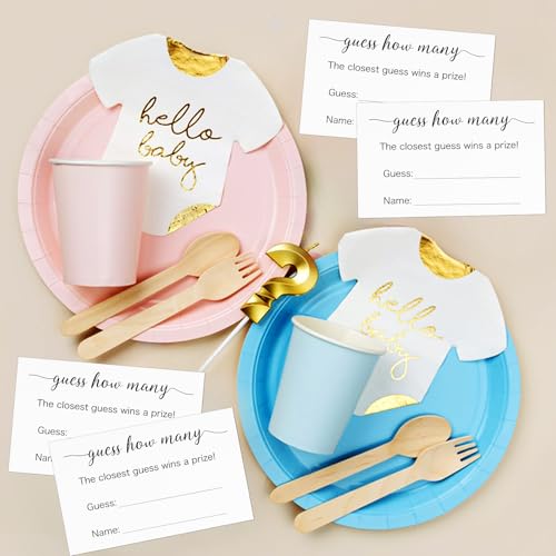 Guess How Many Game Cards - 50 Premium Cards for Baby Showers & Parties