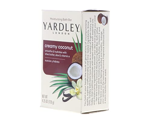 Yardley Bar Soap Creamy Coconut 4.25 oz