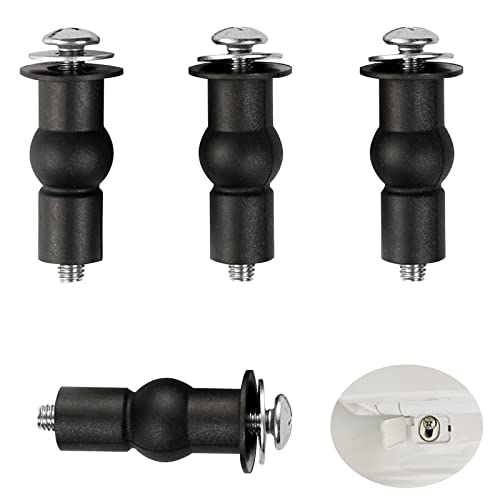 MOFIT 4-Pack Universal Toilet Seat Hinge Bolts, Top-Fix Expansion Screws