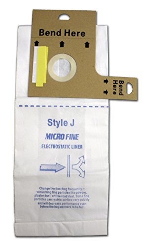 EnviroCare Replacement Micro Filtration Vacuum Bags for Eureka J Uprights - 3 Pack