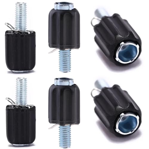 6 Pack Rear Derailleur Barrel Adjuster Replacement Shift Cable Downtube Index M5 Adjusting End Screw for Bike Rear Derailleur Down Tube Housing Stop Gear Shifter