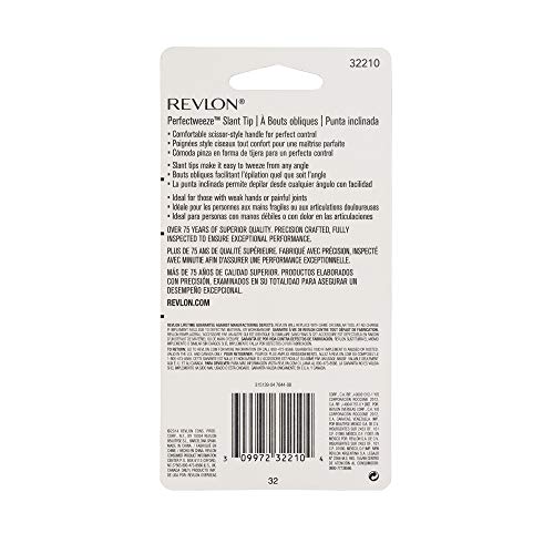 Revlon Perfectweeze Slant Tip Tweezer with Scissor-Style Handle
