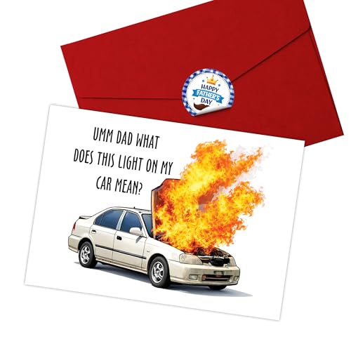 Funny Father's Day Card - Car Trouble Humor for Dads