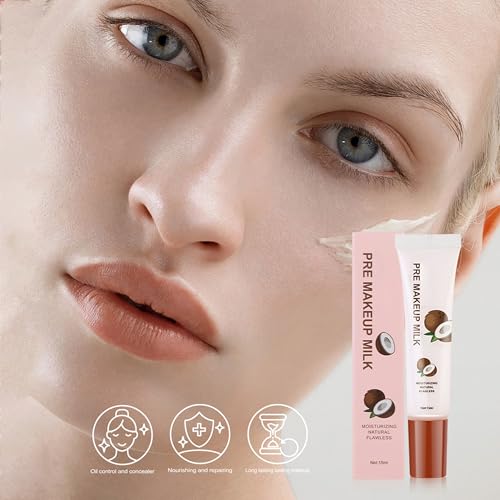 Coconut Face Primer - Hydrating & Smoothing Makeup Base for All Skin Types