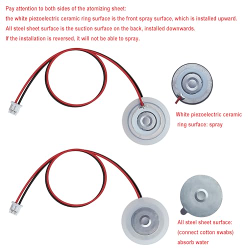 4-Piece Ultrasonic Humidifier DIY Module with LED Light & Atomization Disc