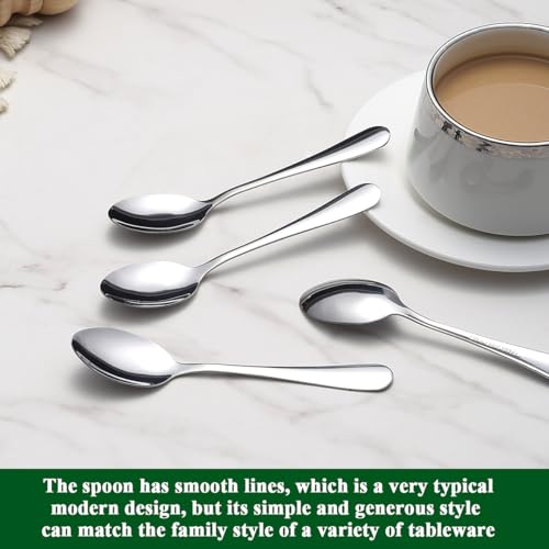 Berglander 12-Piece Stainless Steel Espresso Spoons Set - 5.5"