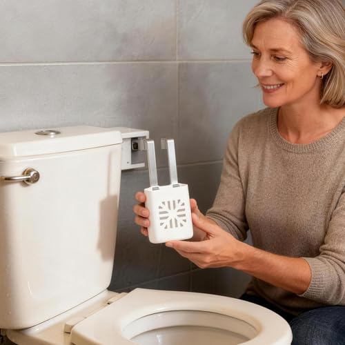 Toilet Tank Tablet Holder - White 1PCS | Hanging Cleaner & Deodorizer