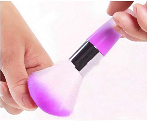 RUITASA Soft Nail Art Dust Remover Brush - Purple Mushroom Head Duster