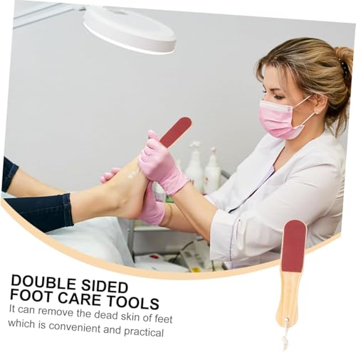 Wooden Foot Rasp and Callus Remover with Pumice Stone for Pedicure