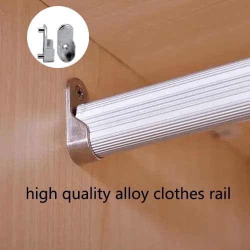 AEGYPIUS 6Pcs Oval Closet Rod End Supports, 15mm x 30mm Wardrobe Brackets