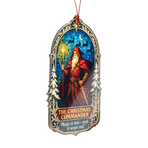 Funny Book Lover Christmas Ornament 2025 - Santa Decoration