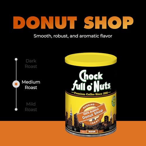 Donut Shop Ground Coffee 6-Pack, 10.2 oz Cans — Chock Full o' Nuts