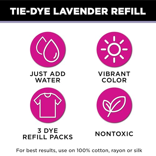 Tulip One-Step Tie-Dye Refill Kit - 3 Pack Lavender Fabric Dye