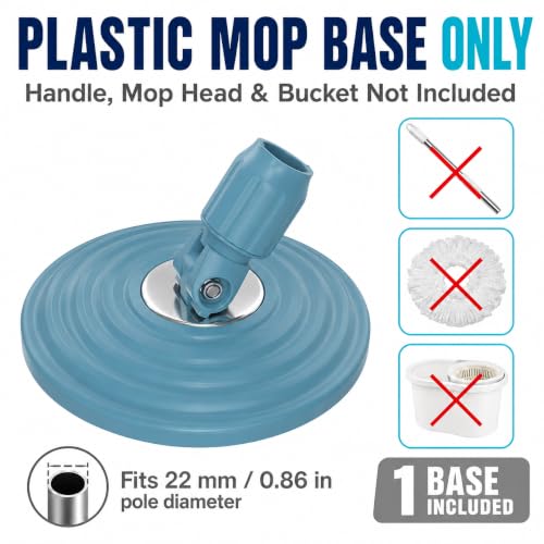 RinseWise Mop Base Replacement - Navy Blue 360-Degree Rotating