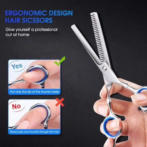 EastyGold Professional Hair Cutting Scissors Kit with Thinning Shears