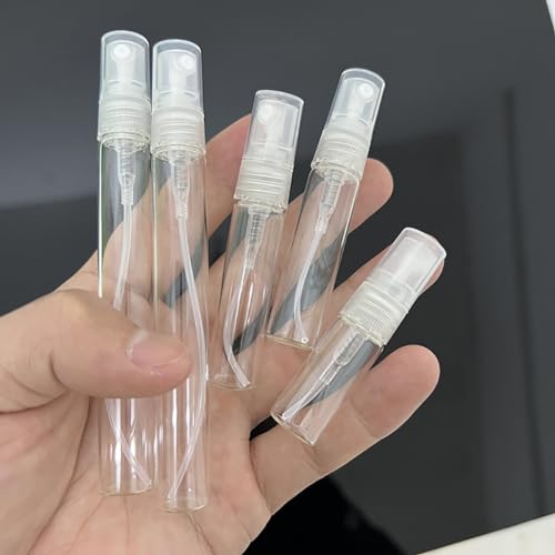 ccHuDE 20 Pcs Mini Glass Spray Bottles 5ml Refillable Perfume Atomizers