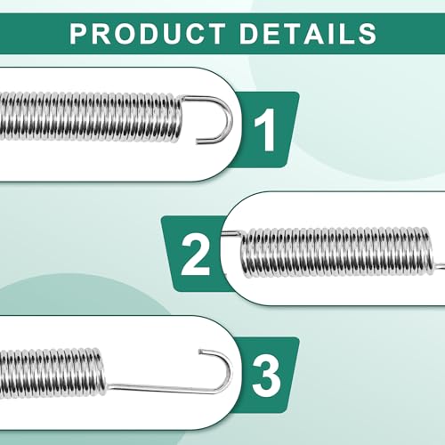 4-1/4 Inch Stainless Steel Tension Springs for Recliners & Sofas - Pack of 2