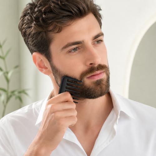 Aphumedc Mini Travel Wide Tooth Comb - Anti-Static Portable Hair Detangling Pocket Comb for Wet and Dry Hair