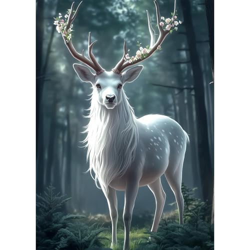 NAIMOER Goat Diamond Art Kit 5D Full Drill 12x16 Inch Beginner Gem Art