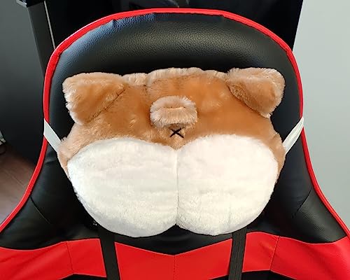 Corgi Butt Car Neck Pillow - Soft Cotton Headrest Support