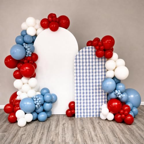 Red White and Blue Balloon Arch Kit - 60 Pack for Cherry Theme Parties