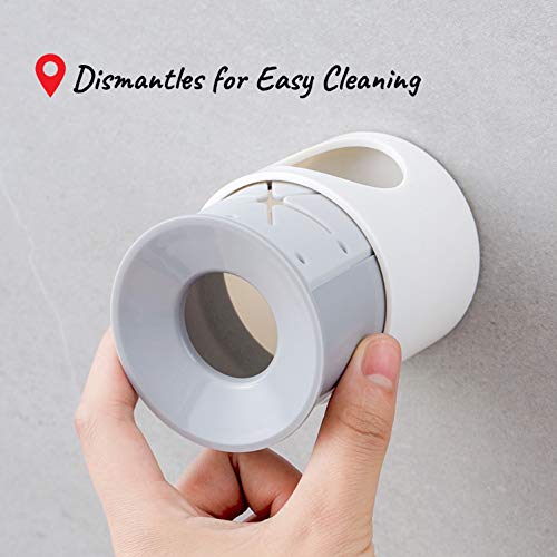 Wall-Mounted Electric Toothbrush Holder - Grey Space-Saving Organizer