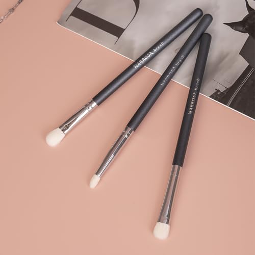 MARROSA Professional Eyeshadow Brush Set 3-Piece Blending and Eyeliner Tools