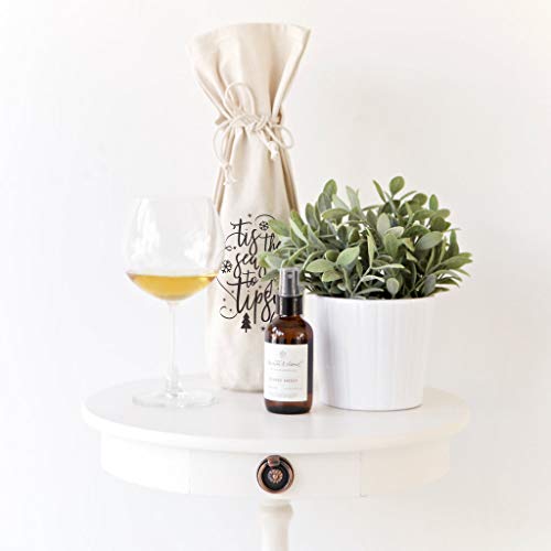 Tis the Season to Get Tipsy Christmas Wine Bag - Holiday Bottle Cover & Gift Bag