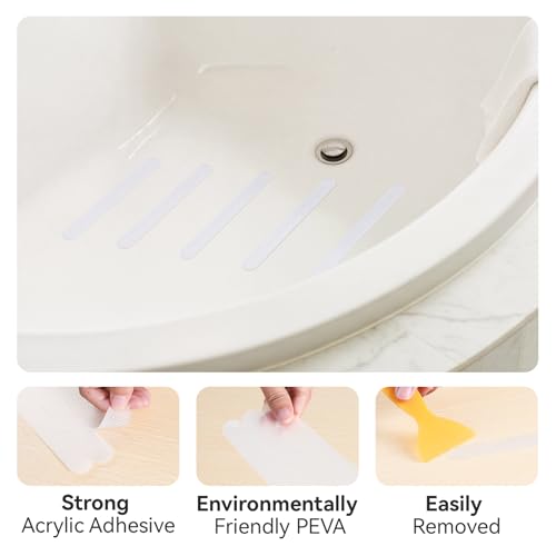 AGPTEK 36PCS Non-Slip Shower Stickers for Bathtubs & Pools, Clear Anti-Slip Tape