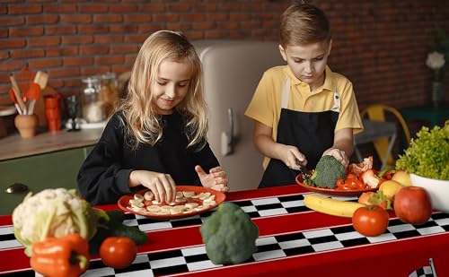 Checkered Race Car Tablecloths - 3 Pack, 54"x108" Disposable