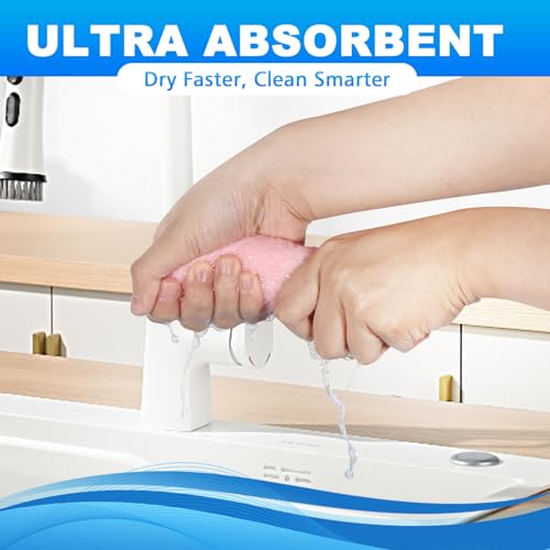 10-Pack Microfiber Washcloths - Soft, Highly Absorbent Towels for Home & Gym