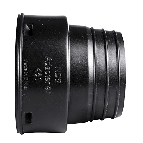 NDS 4 Inch HDPE Corrugated Adapter Spigot x Hub Drainage Connector