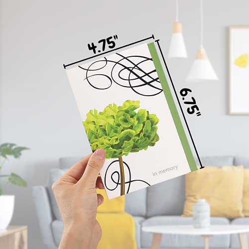 12 Sympathy Cards Set with Envelopes - Heartfelt Bereavement Notes