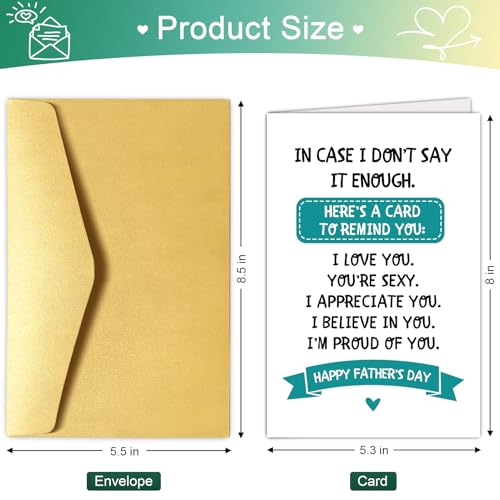 Romantic Father's Day Card for Husband | Love and Appreciation