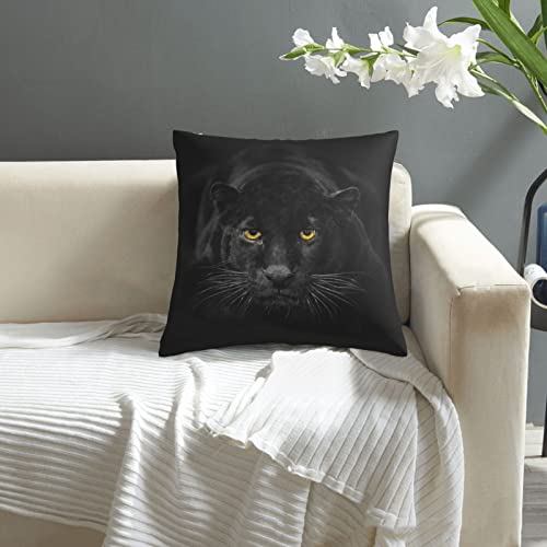 VARUN Black Panther Throw Pillow Cover 18x18in - Stylish Design