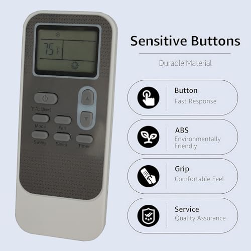 Replacement Remote Control for LG Portable Air Conditioners