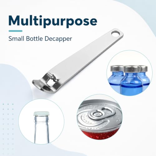 6 Pack Stainless Steel Vial Opener Set for 13mm & 20mm Caps
